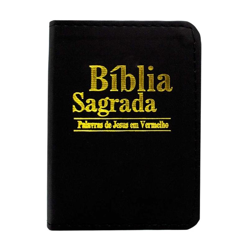 Bíblia Sagrada - Mini Luxo RC - Preta - 8x12cm - EBENÉZER - Livros